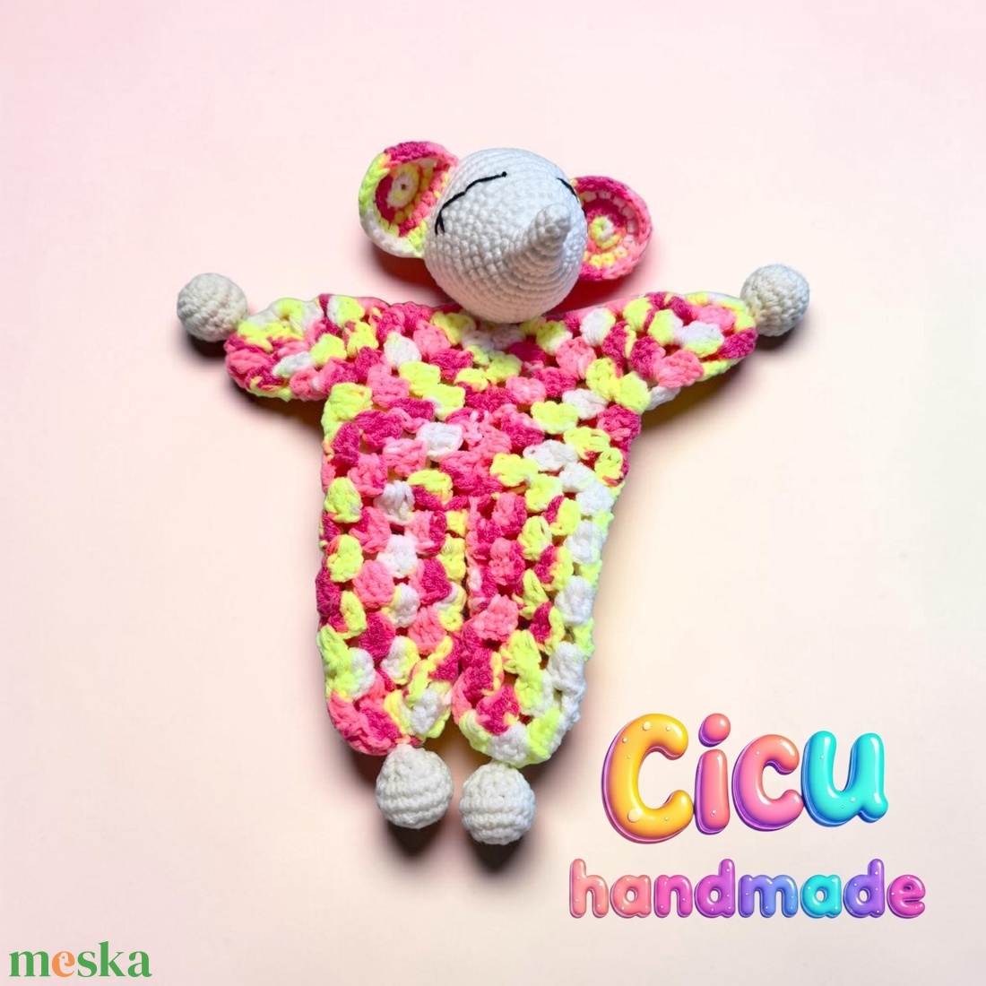 Amigurumi horgolt Szundipajti  - baba - mama - baba játékok - szundikendő, alvóka - Meska.hu