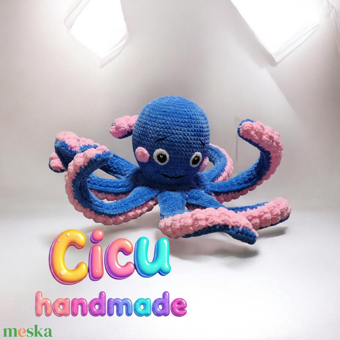 Amigurumi horgolt Polip  - játék & sport - plüssállat & játékfigura - polip, medúza - Meska.hu