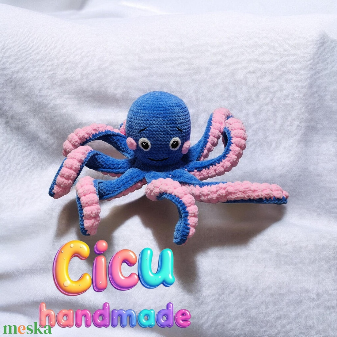 Amigurumi horgolt Polip  - játék & sport - plüssállat & játékfigura - polip, medúza - Meska.hu