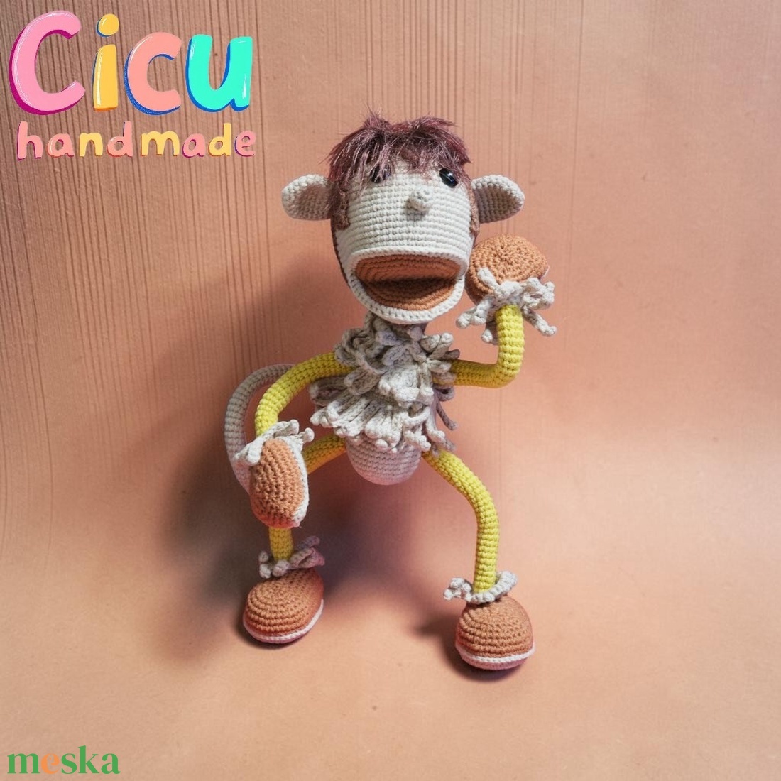 Amigurumi horgolt Hakapeszi Maki  - játék & sport - plüssállat & játékfigura - plüss mesefigurák - Meska.hu