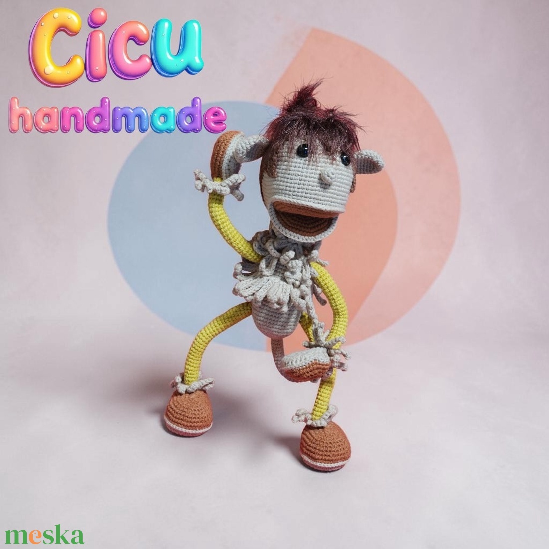 Amigurumi horgolt Hakapeszi Maki  - játék & sport - plüssállat & játékfigura - plüss mesefigurák - Meska.hu