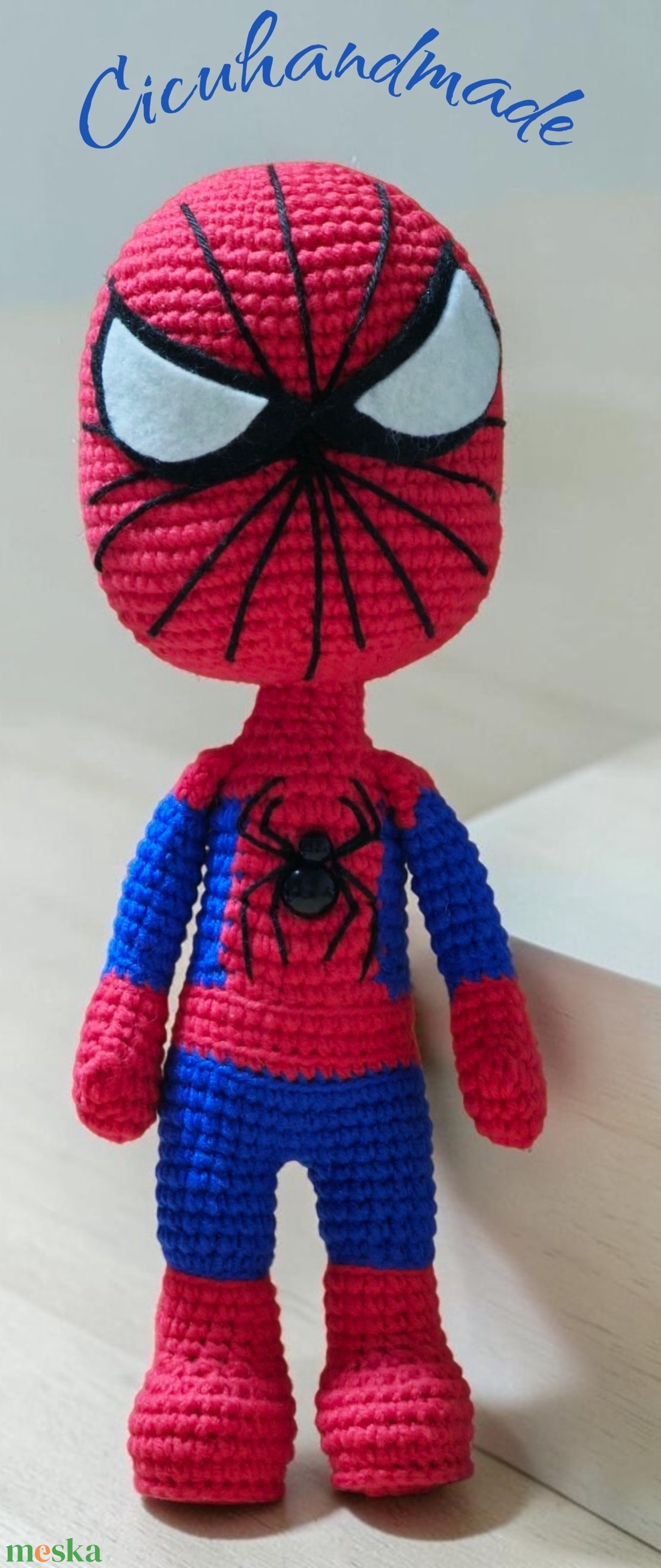Pókember Amigurumi horgolt  - játék & sport - plüssállat & játékfigura - plüss mesefigurák - Meska.hu