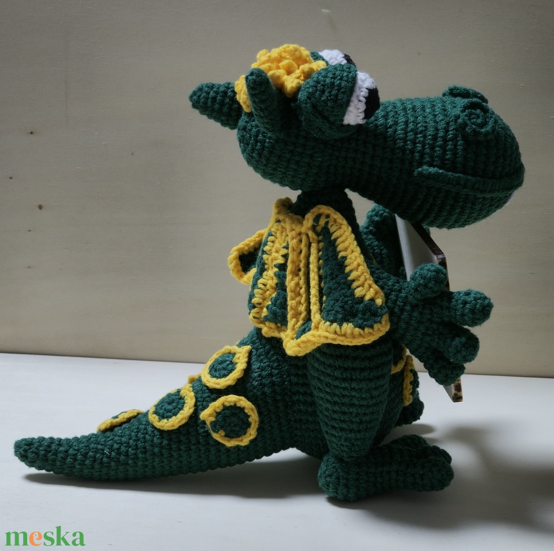Amigurumi horgolt  Sárkány  Táblás Őrző  - játék & sport - plüssállat & játékfigura - plüss mesefigurák - Meska.hu