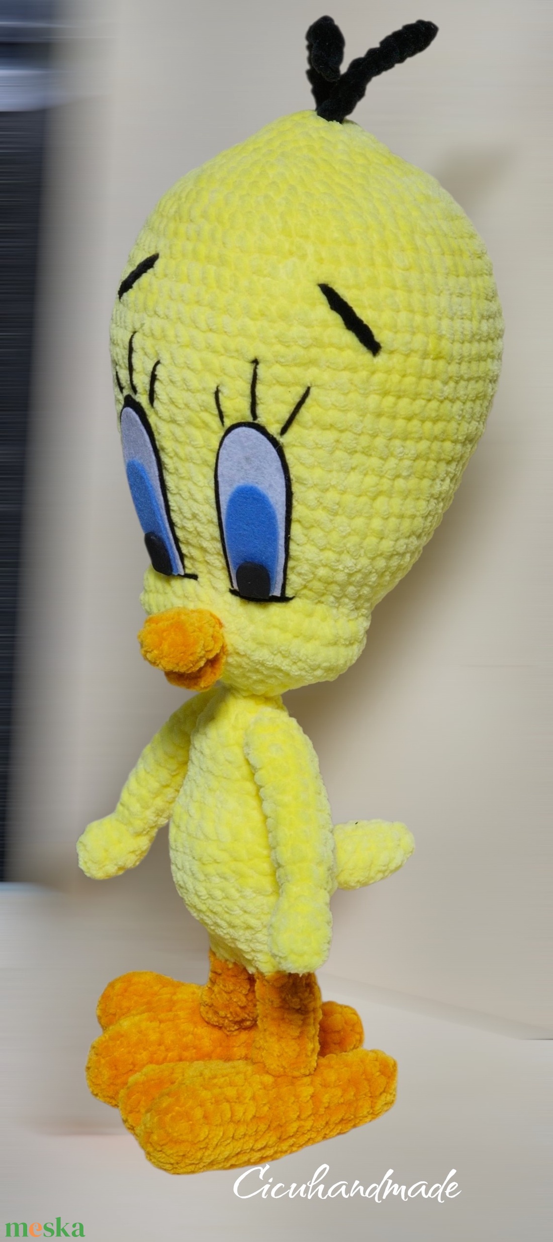 Csőrike, Tweety amigurumi horgolt pihe-puha plüss  - játék & sport - plüssállat & játékfigura - plüss mesefigurák - Meska.hu