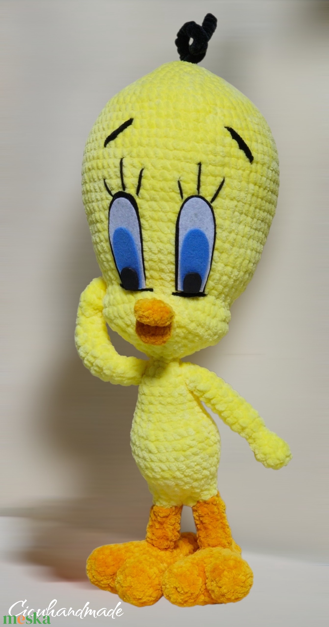 Csőrike, Tweety amigurumi horgolt pihe-puha plüss  - játék & sport - plüssállat & játékfigura - plüss mesefigurák - Meska.hu