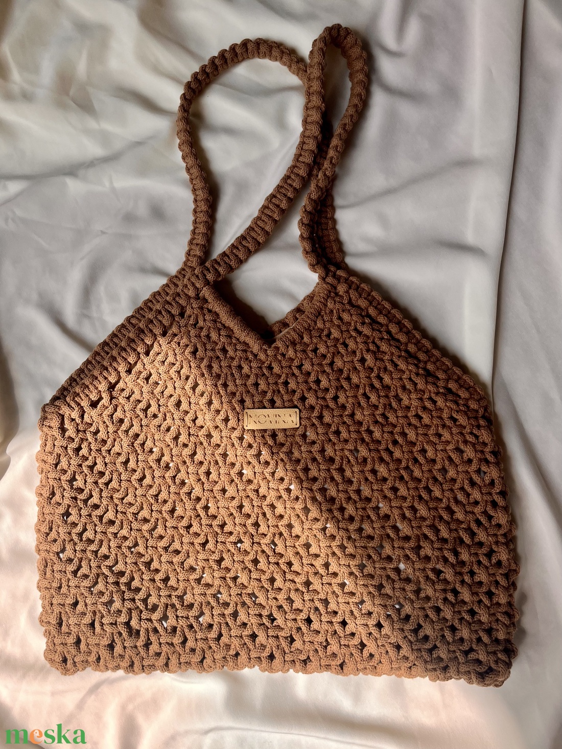 Karamell Novina - táska & tok - bevásárlás & shopper táska - shopper, textiltáska, szatyor - Meska.hu