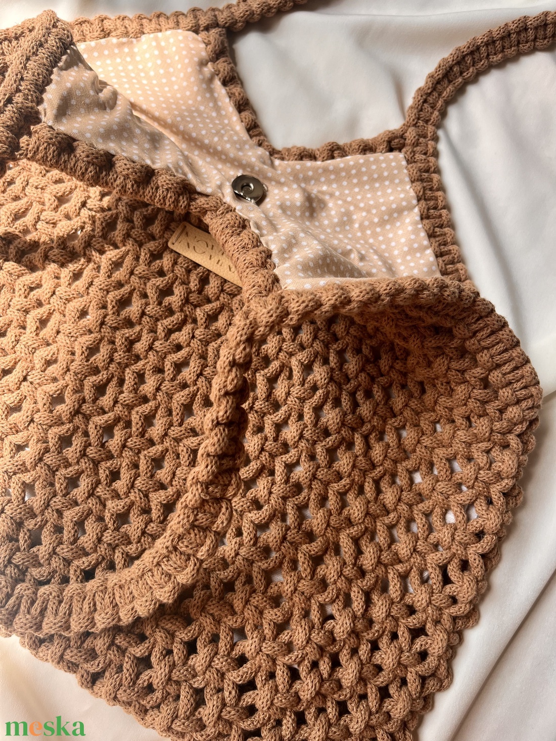 Karamell Novina - táska & tok - bevásárlás & shopper táska - shopper, textiltáska, szatyor - Meska.hu