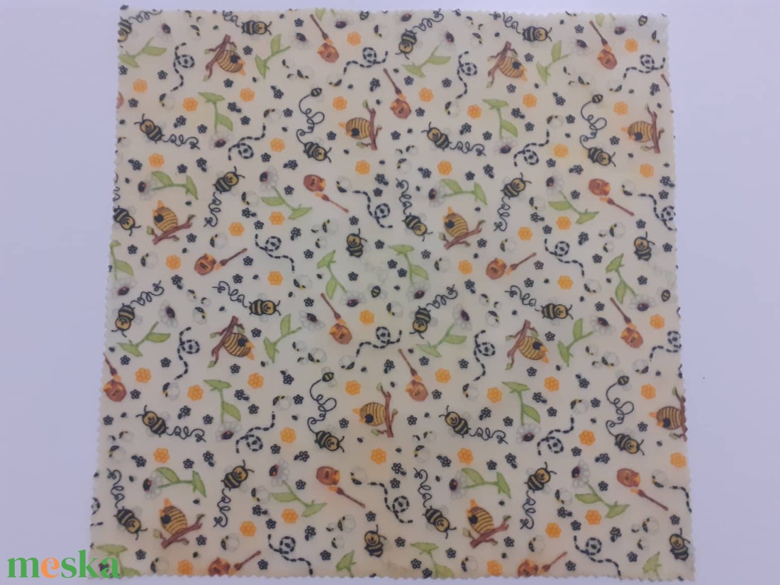 Méhviaszos kendő 30x30 cm - táska & tok - uzsonna- & ebéd tartó - szendvics csomagoló - Meska.hu