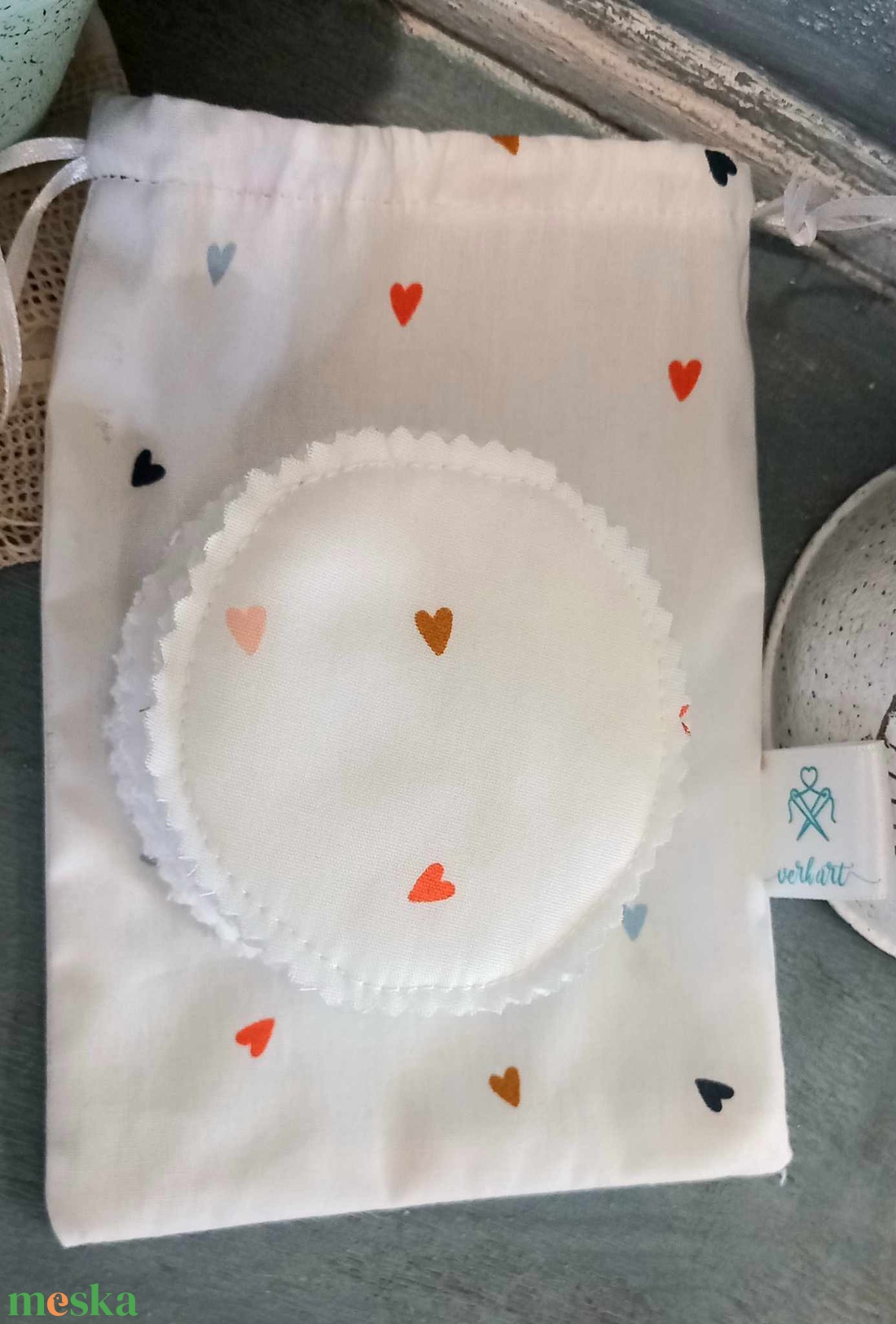 Sminklemosó, arctisztító korong 10 db, tartóval - szépségápolás - arcápolás - arctisztító korong - Meska.hu