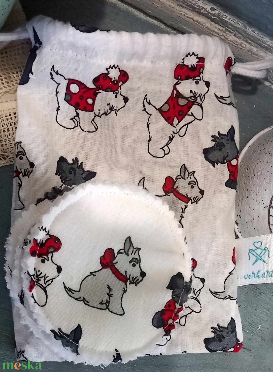 Sminklemosó, arctisztító korong 10 db, tartóval - szépségápolás - arcápolás - arctisztító korong - Meska.hu