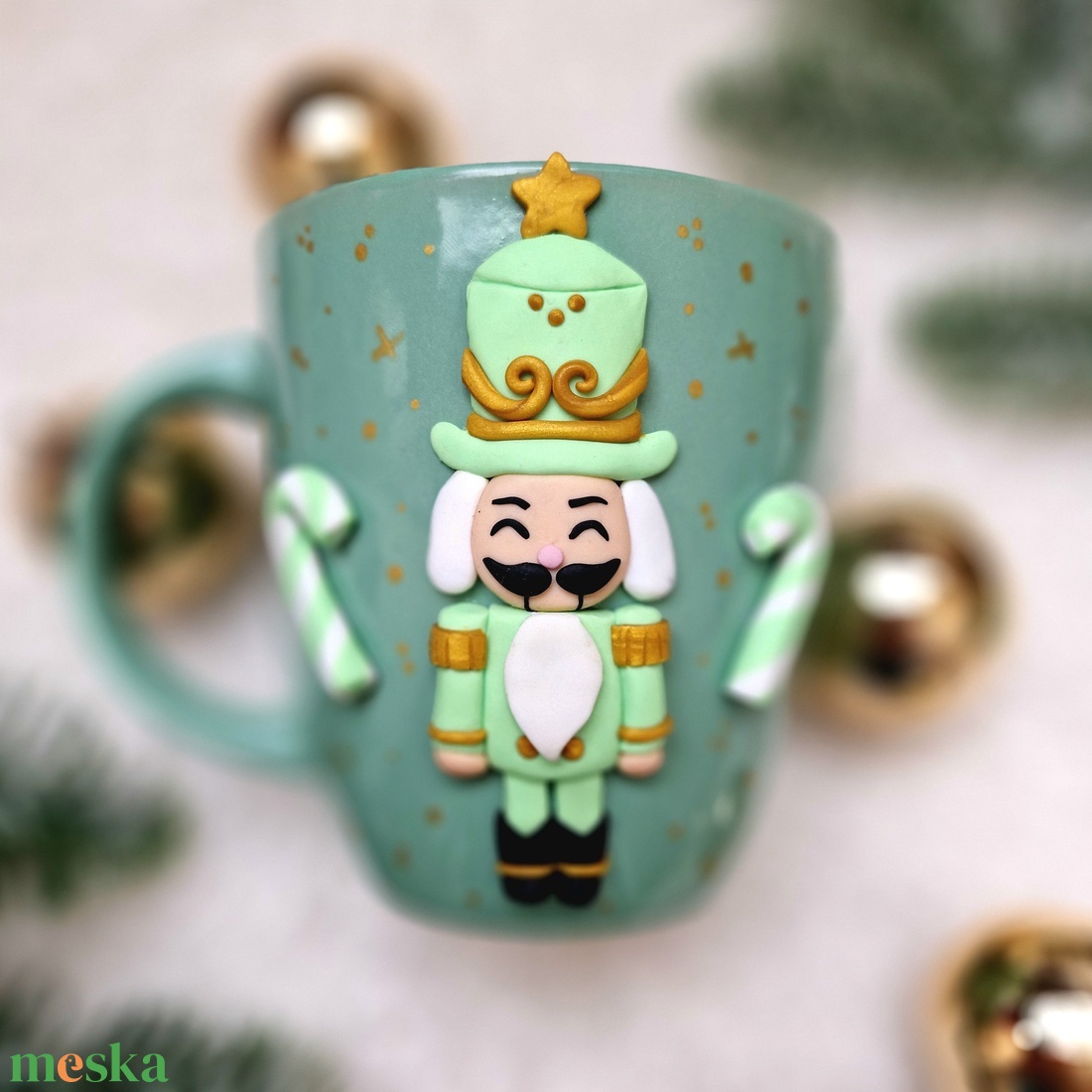 Derűs Diótörő karácsonyi bögre - Erdei Cukorálom - otthon & életmód - konyhafelszerelés, tálalás - tálalás - bögre & csésze - Meska.hu
