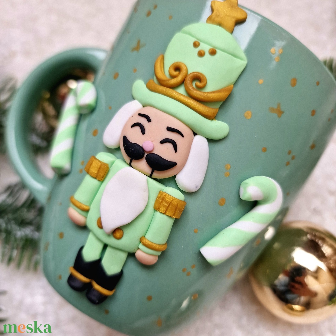 Derűs Diótörő karácsonyi bögre - Erdei Cukorálom - otthon & életmód - konyhafelszerelés, tálalás - tálalás - bögre & csésze - Meska.hu