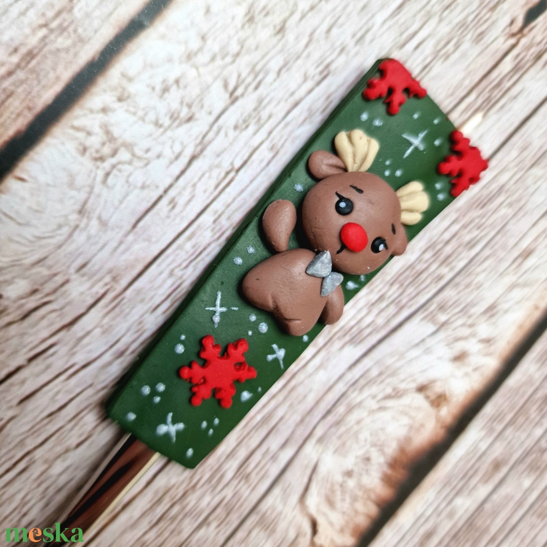 Karácsonyi teáskanál - Szarvasos - otthon & életmód - konyhafelszerelés, tálalás - tálalás - kanál & villa - Meska.hu