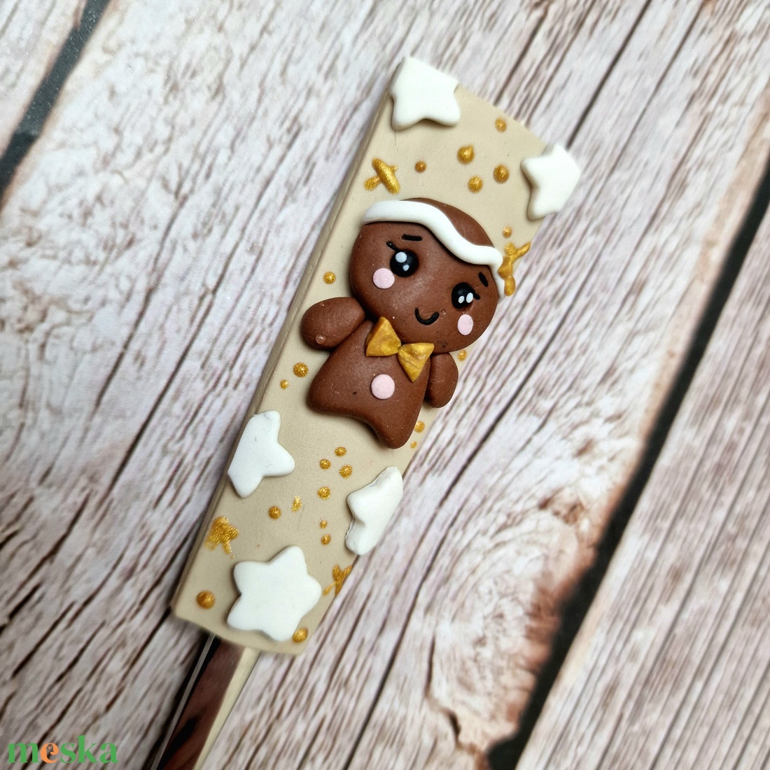 Karácsonyi teáskanál - Mézis - otthon & életmód - konyhafelszerelés, tálalás - tálalás - kanál & villa - Meska.hu