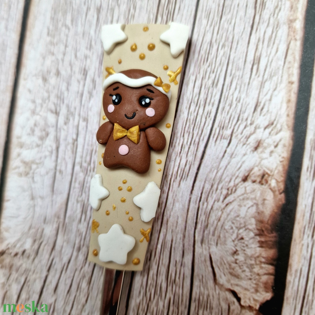 Karácsonyi teáskanál - Mézis - otthon & életmód - konyhafelszerelés, tálalás - tálalás - kanál & villa - Meska.hu