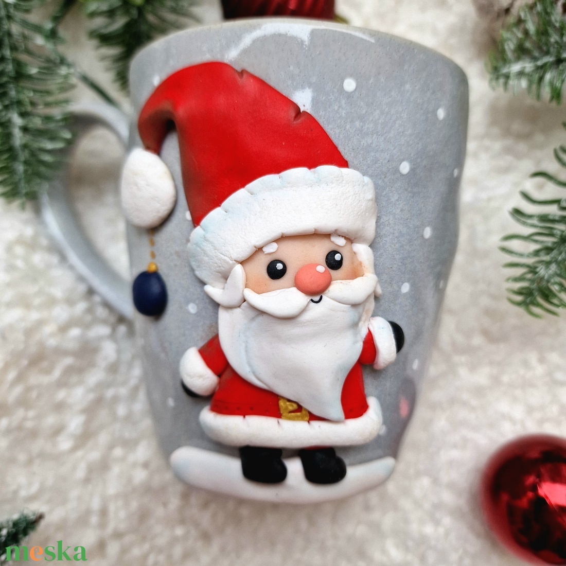 Mikulásos bögre - otthon & életmód - konyhafelszerelés, tálalás - tálalás - bögre & csésze - Meska.hu