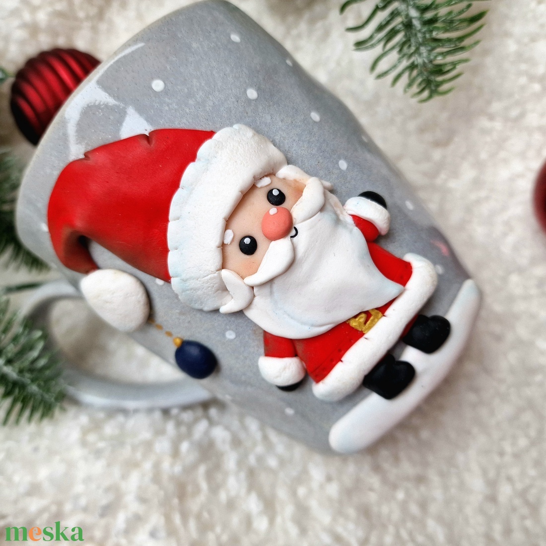 Mikulásos bögre - otthon & életmód - konyhafelszerelés, tálalás - tálalás - bögre & csésze - Meska.hu