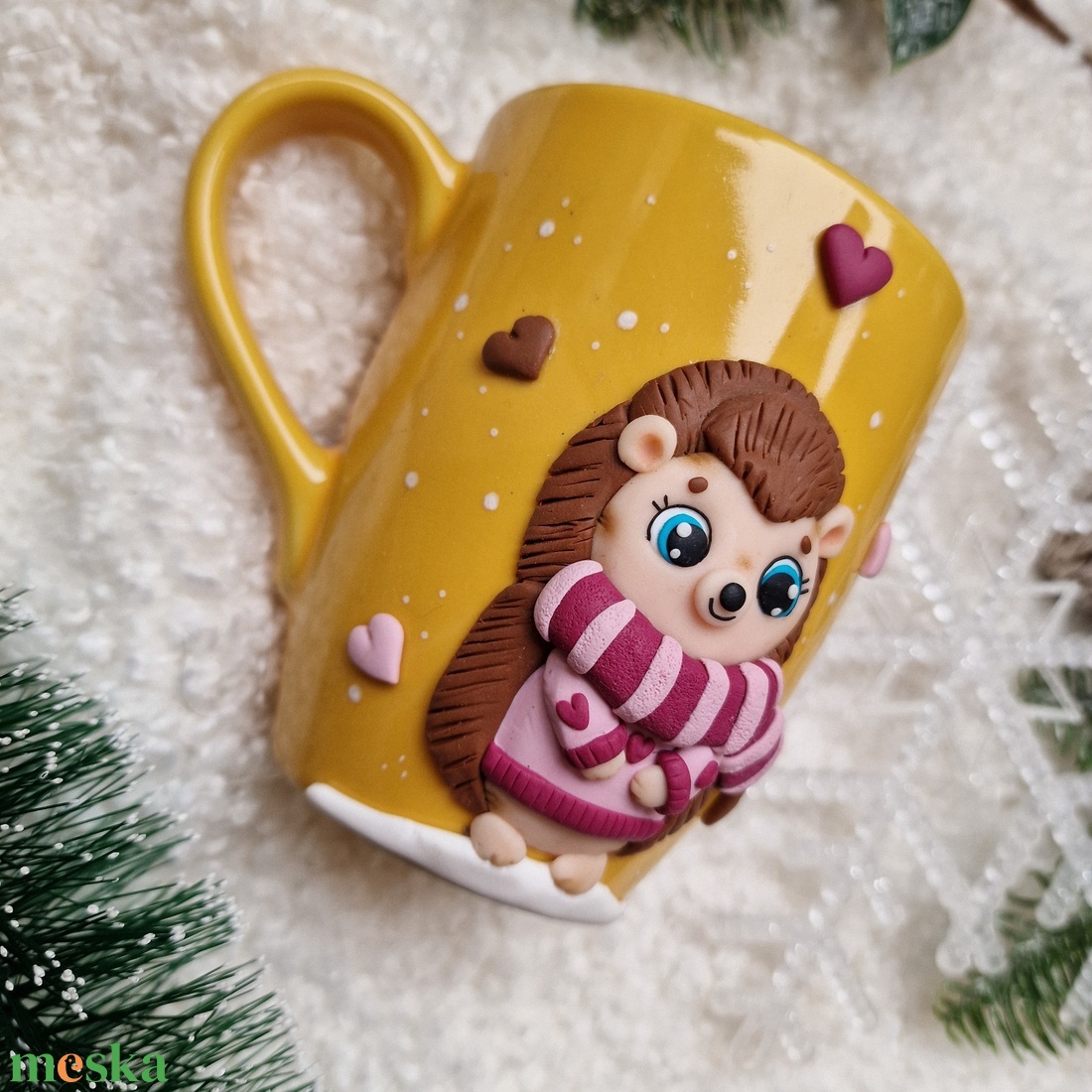 Karácsonyi bögre - Sünis - otthon & életmód - konyhafelszerelés, tálalás - tálalás - bögre & csésze - Meska.hu