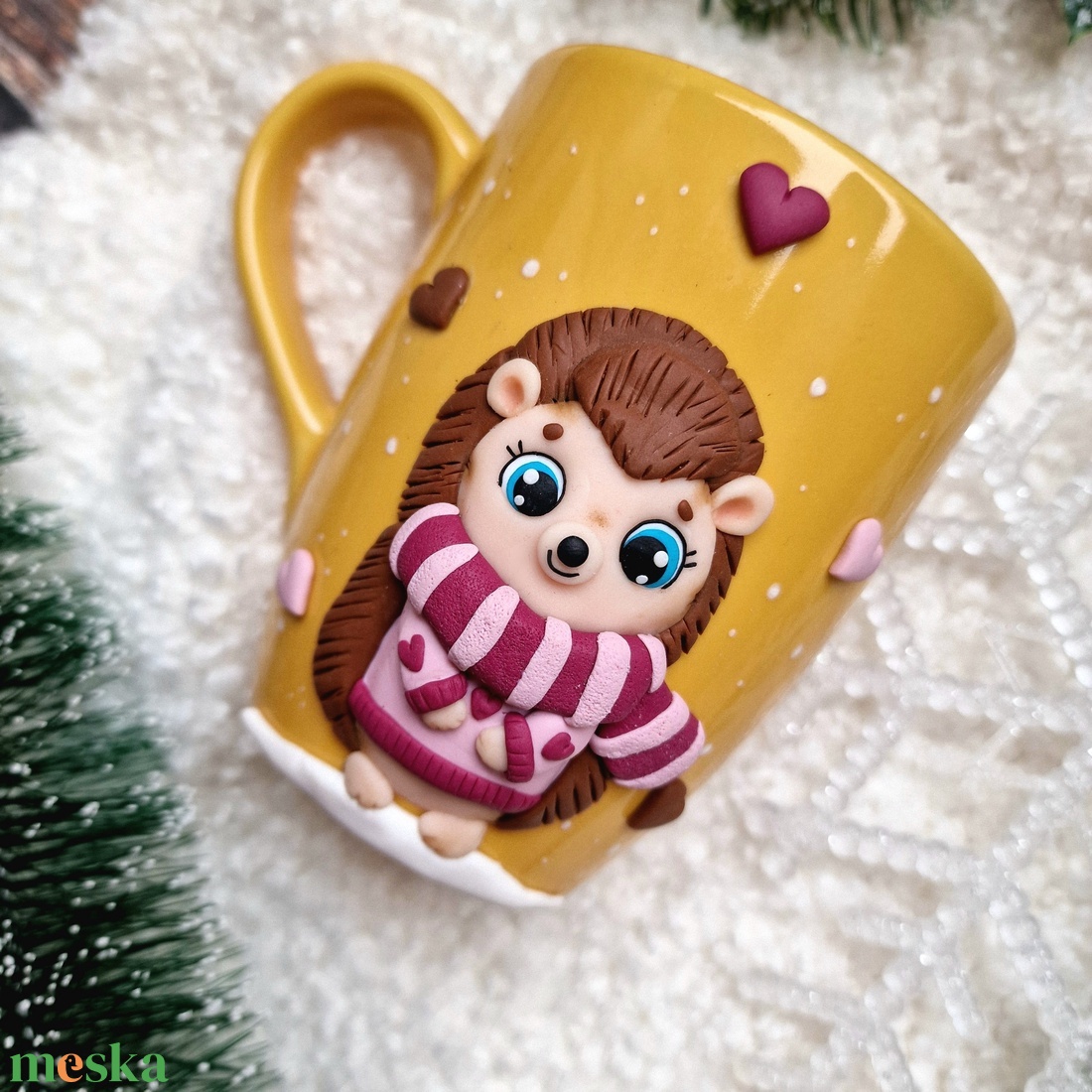 Karácsonyi bögre - Sünis - otthon & életmód - konyhafelszerelés, tálalás - tálalás - bögre & csésze - Meska.hu