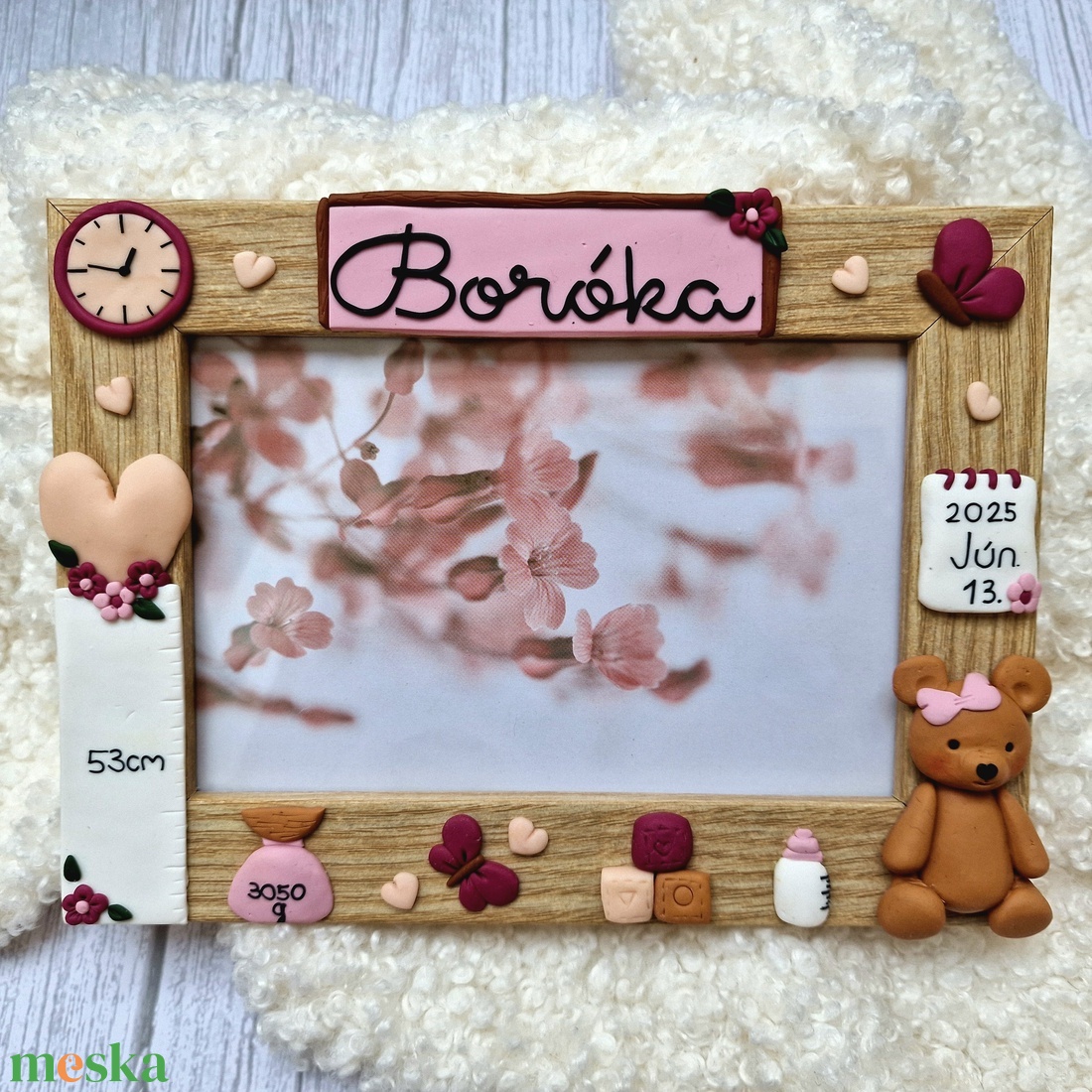 Babaköszöntő képkeret  - otthon & életmód - dekoráció - kép & falikép - képkeret - Meska.hu