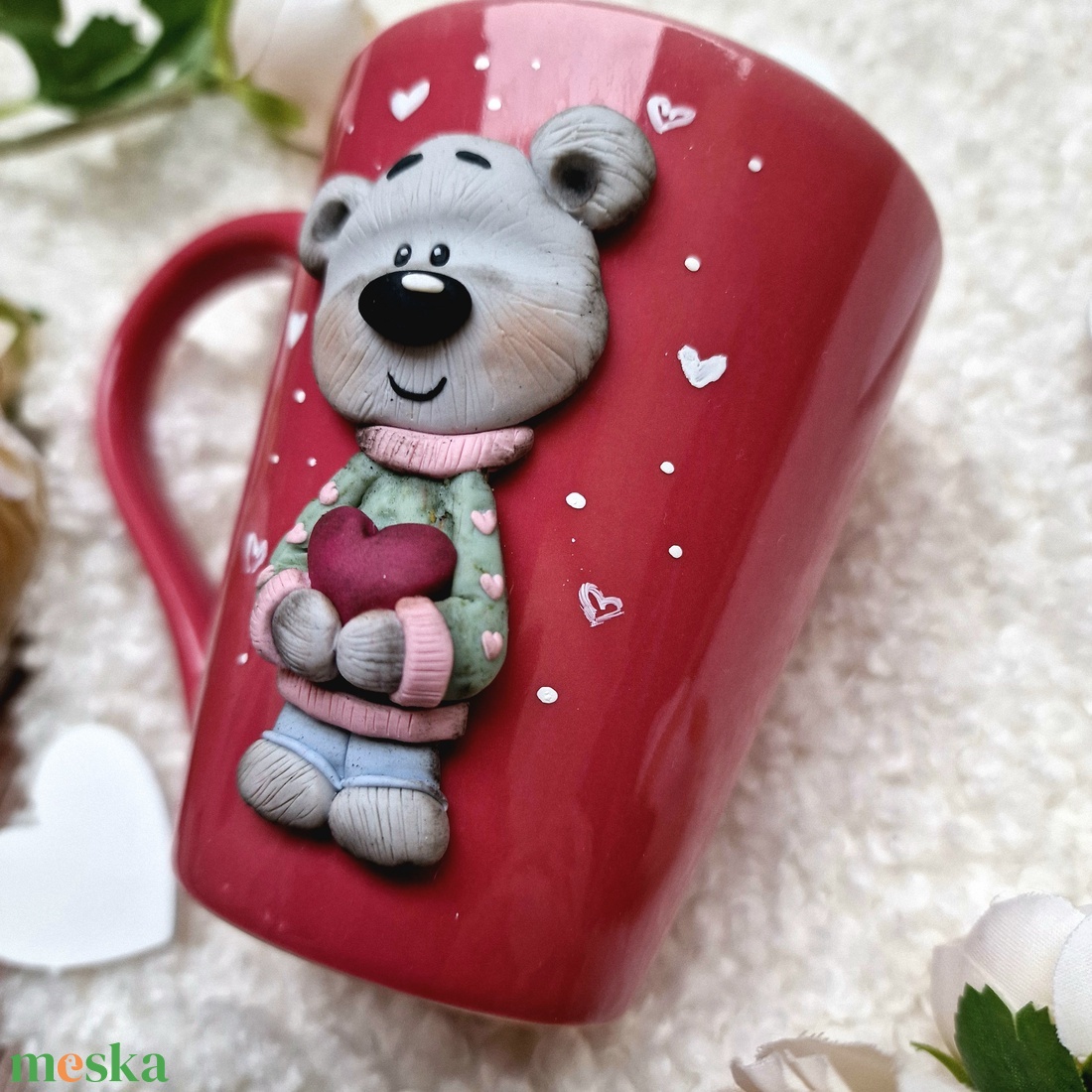 Szívpajtik Kollekció - Macis bögre - otthon & életmód - konyhafelszerelés, tálalás - tálalás - bögre & csésze - Meska.hu