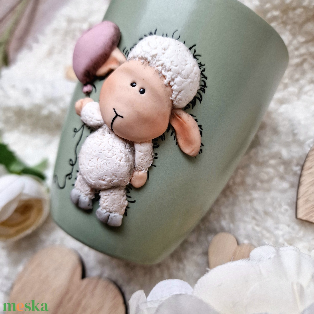 Szívpajtik Kollekció - Bárányos bögre - otthon & életmód - konyhafelszerelés, tálalás - tálalás - bögre & csésze - Meska.hu