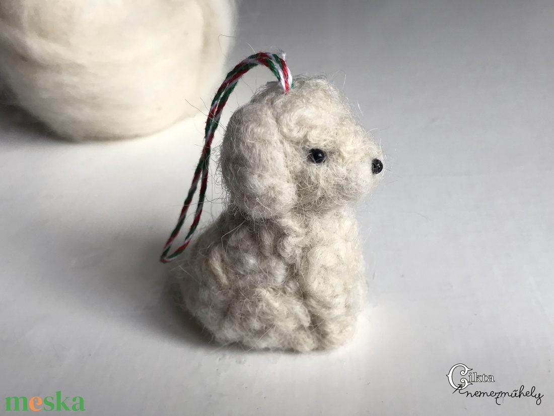 Magyar kutyafajták magyar gyapjúból - nemez kuvasz cikta gyapjúból - játék & sport - plüssállat & játékfigura - kutya - Meska.hu