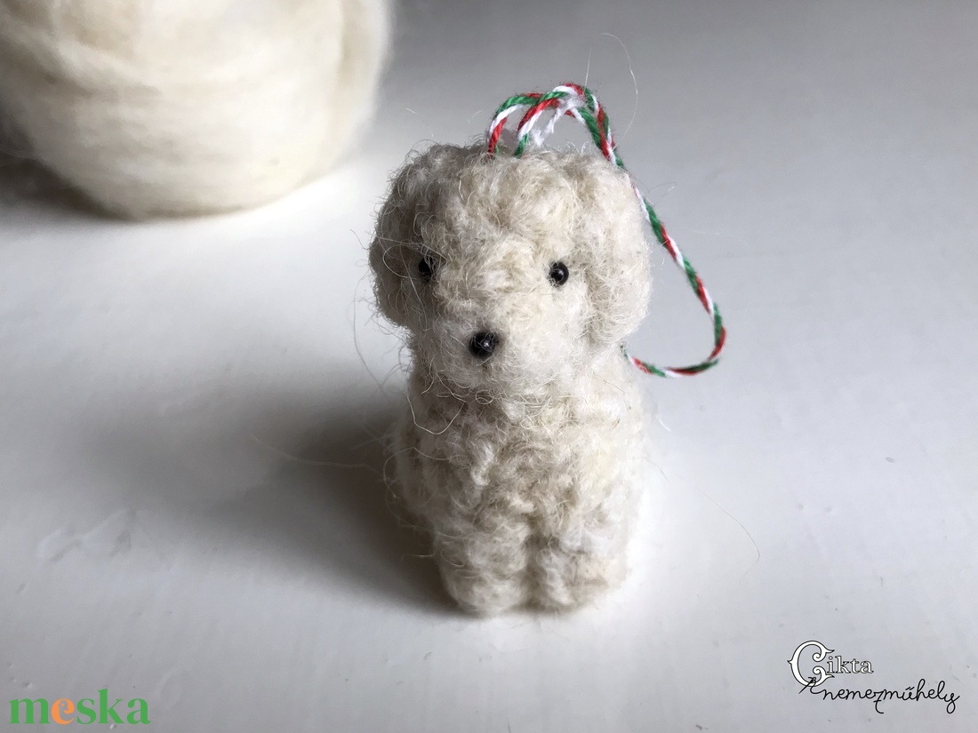 Magyar kutyafajták magyar gyapjúból - nemez kuvasz cikta gyapjúból - játék & sport - plüssállat & játékfigura - kutya - Meska.hu