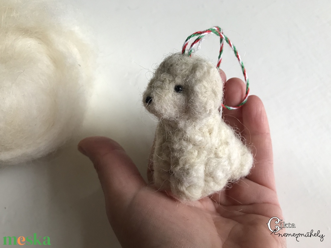 Magyar kutyafajták magyar gyapjúból - nemez kuvasz cikta gyapjúból - játék & sport - plüssállat & játékfigura - kutya - Meska.hu