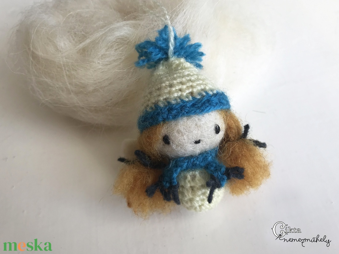 Nemezelt-horgolt angyalka - karácsony - karácsonyi lakásdekoráció - karácsonyfadíszek - Meska.hu Nemezelt-horgolt angyalka - karácsony - karácsonyi lakásdekoráció - karácsonyfadíszek - Meska.hu