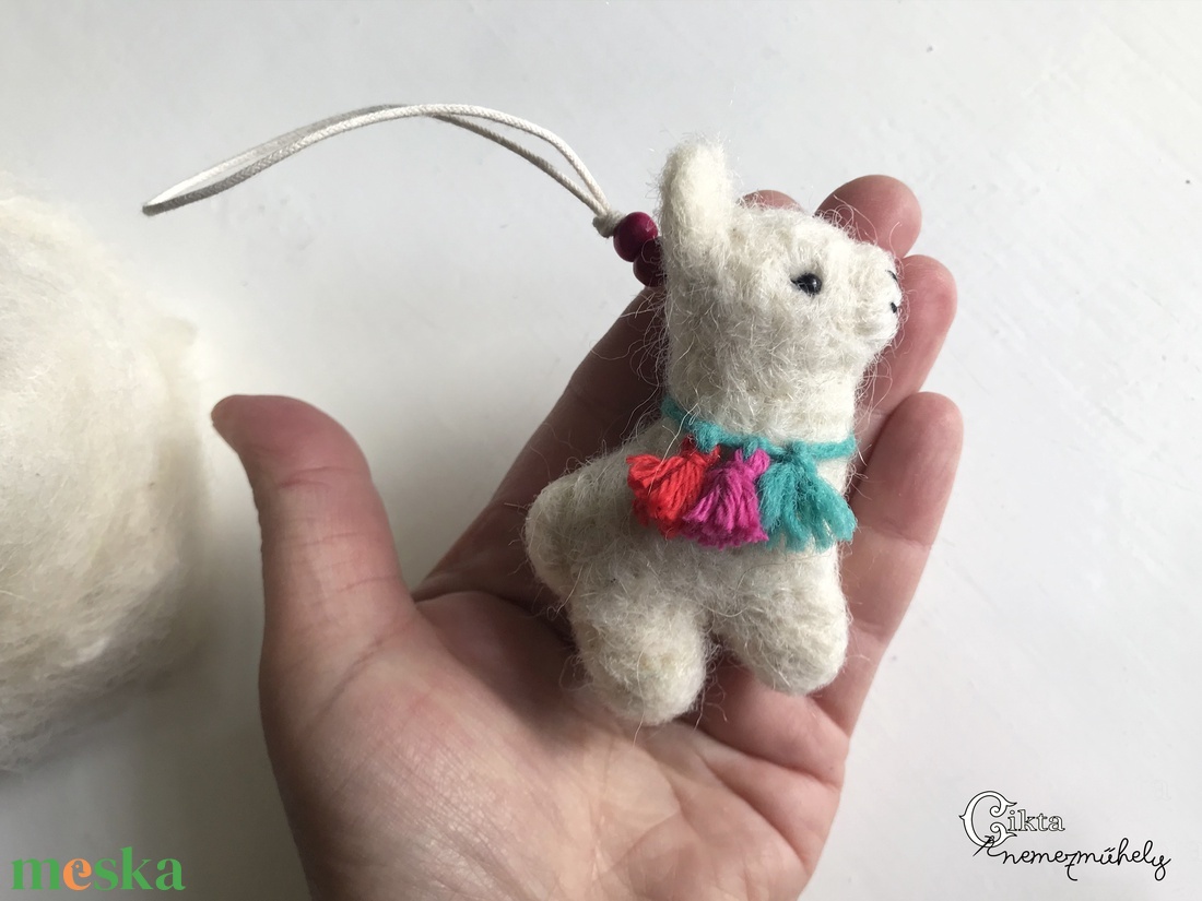 Tűnemezelt aranyos láma - játék & sport - plüssállat & játékfigura - láma - Meska.hu