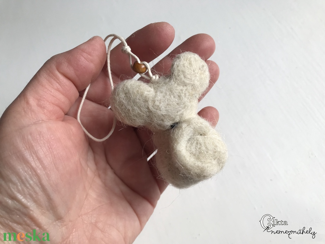 Tűnemezelt fehér kisegér - játék & sport - plüssállat & játékfigura - egér - Meska.hu