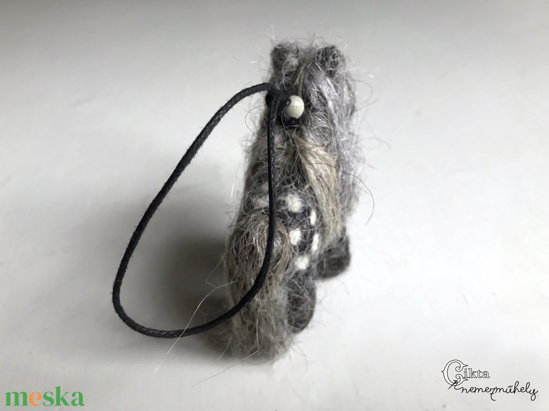 Tűnemezelt szürke póni/lovacska - játék & sport - plüssállat & játékfigura - ló - Meska.hu