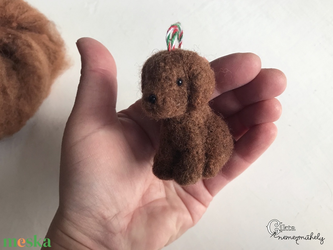 Magyar kutyafajták magyar gyapjúból - nemezelt magyar vizsla - növényi festésű cigája gyapjúból - játék & sport - plüssállat & játékfigura - kutya - Meska.hu