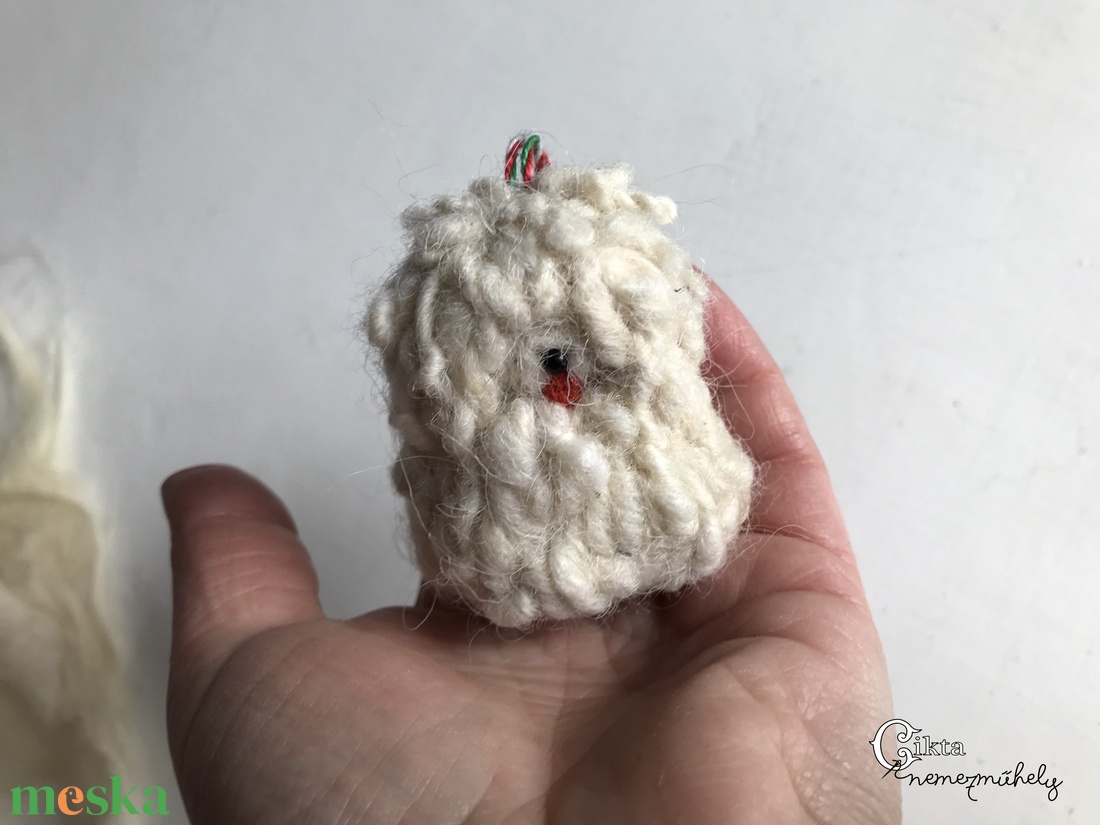 Magyar kutyafajták magyar gyapjúból - nemezelt fehér  puli cikta gyapjúból - játék & sport - plüssállat & játékfigura - kutya - Meska.hu
