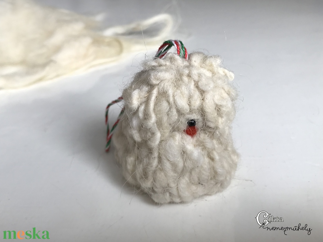 Magyar kutyafajták magyar gyapjúból - nemezelt fehér  puli cikta gyapjúból - játék & sport - plüssállat & játékfigura - kutya - Meska.hu