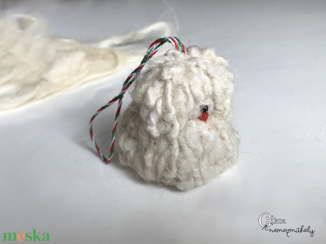 Magyar kutyafajták magyar gyapjúból - nemezelt fehér  puli cikta gyapjúból - játék & sport - plüssállat & játékfigura - kutya - Meska.hu