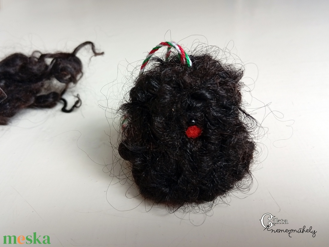 Magyar kutyafajták magyar gyapjúból - nemez puli fekete racka gyapjúból - játék & sport - plüssállat & játékfigura - kutya - Meska.hu