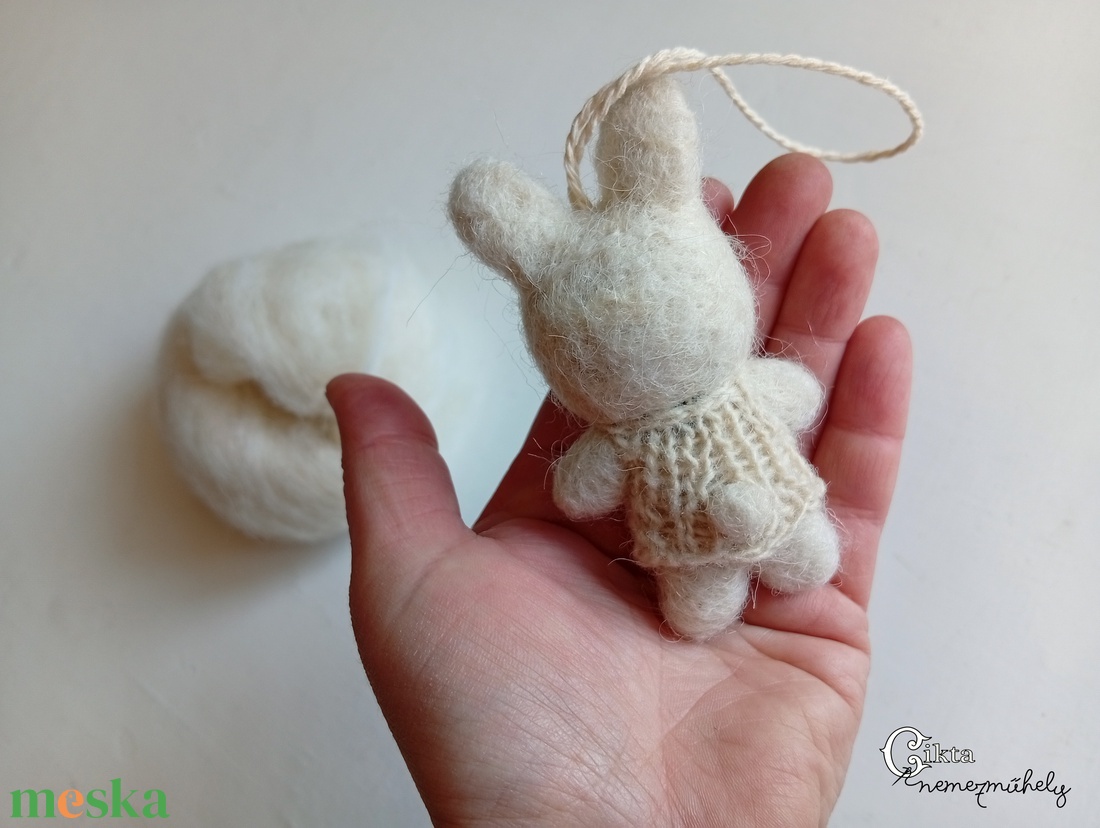 Tűnemezelt aranyos nyuszi baba - játék & sport - plüssállat & játékfigura - nyuszi - Meska.hu