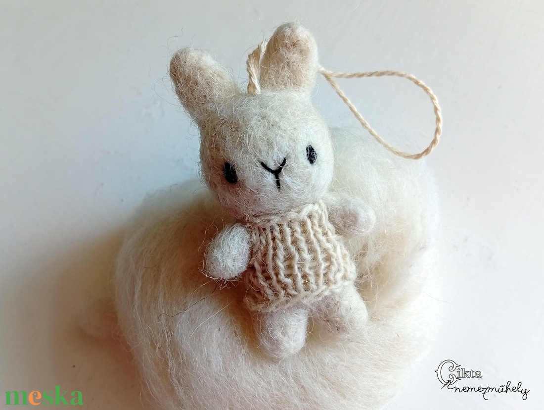 Tűnemezelt aranyos nyuszi baba - játék & sport - plüssállat & játékfigura - nyuszi - Meska.hu