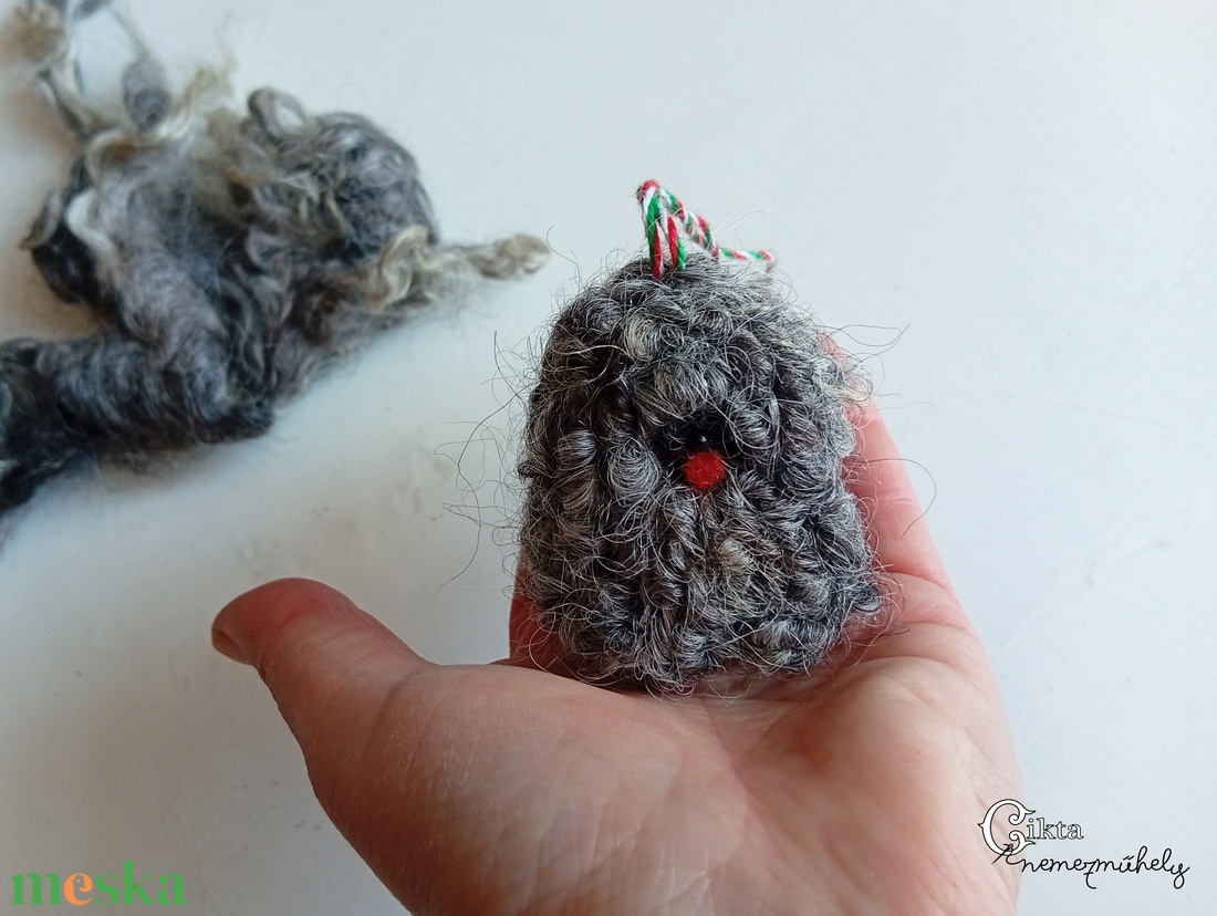 Magyar kutyafajták magyar gyapjúból - nemez puli szürke racka gyapjúból - játék & sport - plüssállat & játékfigura - kutya - Meska.hu