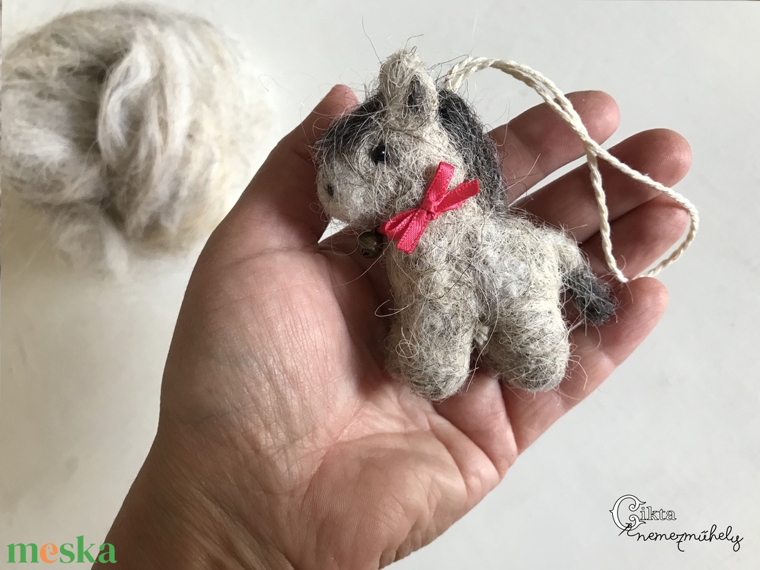 Tűnemezelt mini szamár - játék & sport - plüssállat & játékfigura - más figura - Meska.hu