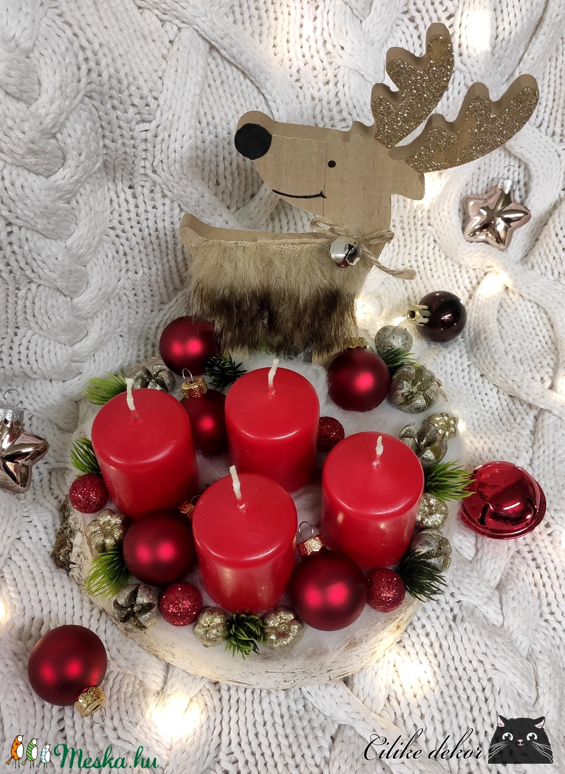 Aranyos adventi, karácsonyi szarvas - karácsony - adventi díszek - adventi gyertyadíszek és koszorúdíszek - Meska.hu Aranyos adventi, karácsonyi szarvas - karácsony - adventi díszek - adventi gyertyadíszek és koszorúdíszek - Meska.hu