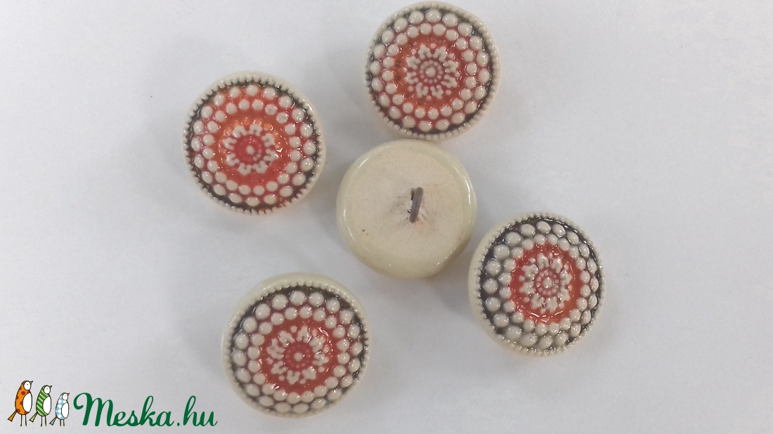 Kerámia gomb - kellékek & szerszámok - kerámia gomb - kerámia gomb - Meska.hu