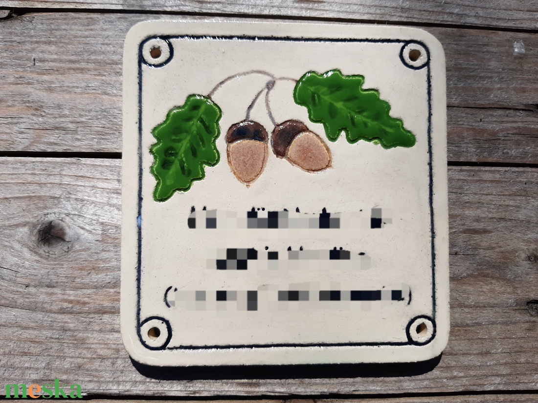 UTCATÁBLA és névtábla kerámia - otthon & életmód - ház & kert - házszám - Meska.hu