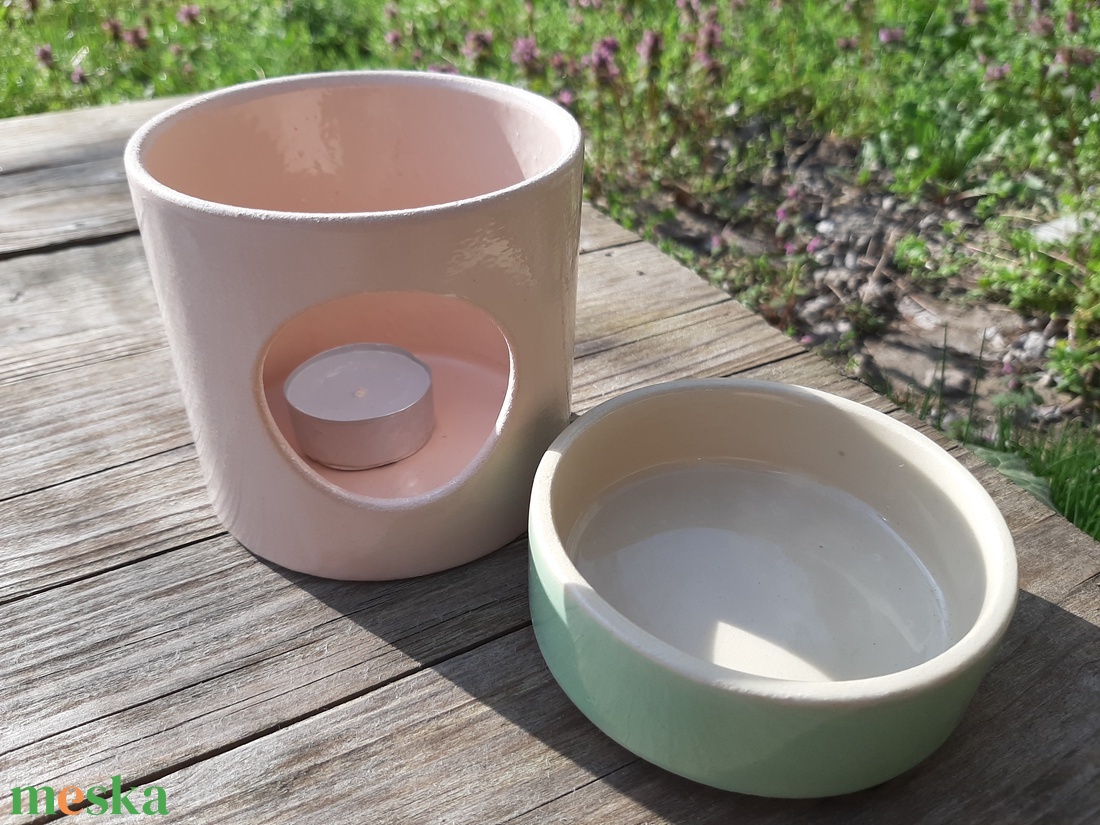 Kerámia illóolaj párologtató - otthon & életmód - gyertya, illat, aroma - párologtató - Meska.hu