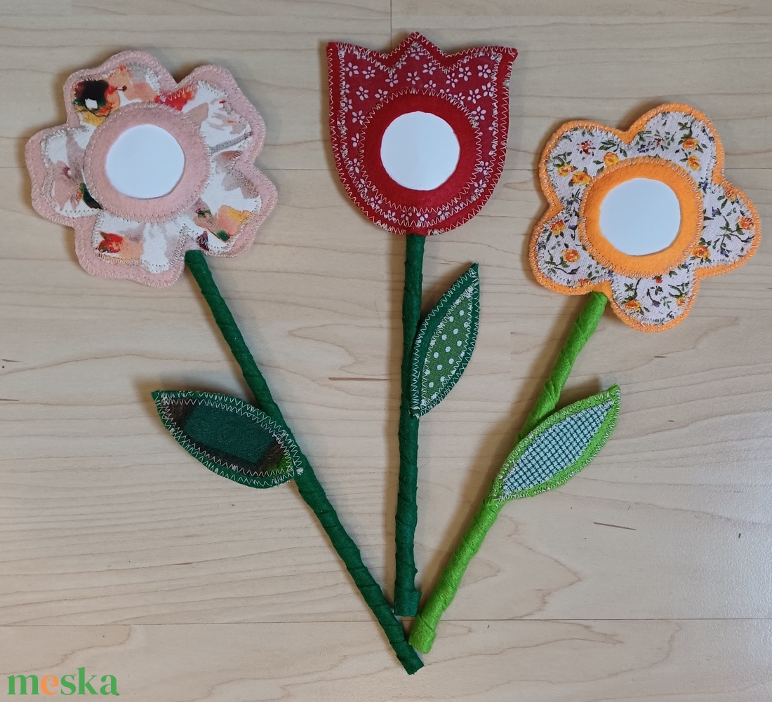 Textil virág - otthon & életmód - virágdekoráció - virágok - szálas virág - Meska.hu