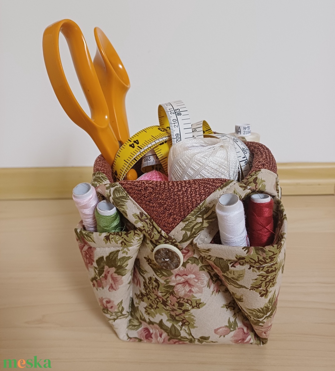 Textil tárolókosár - otthon & életmód - tárolás & rendszerezés - tárolókosár - Meska.hu