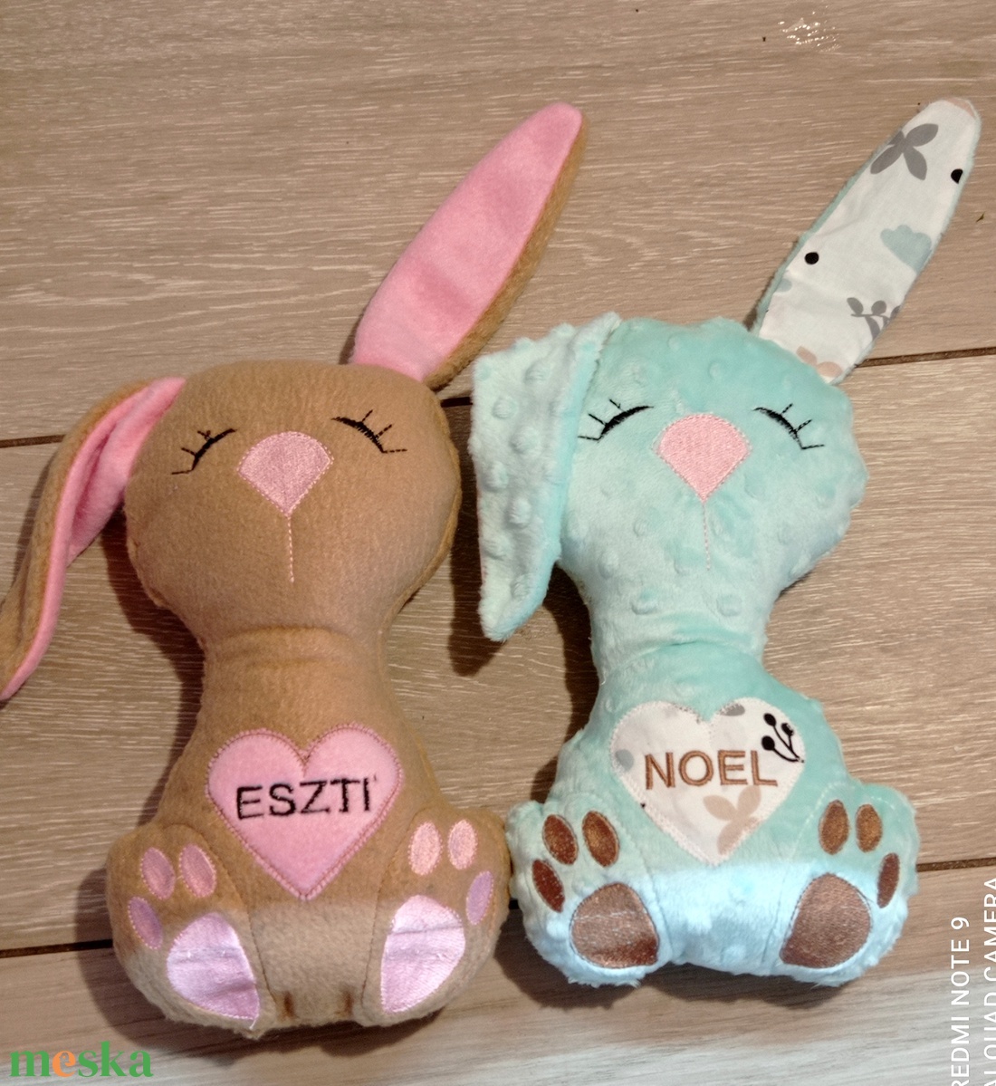 Cuki nyuszi plüss  - játék & sport - plüssállat & játékfigura - nyuszi - Meska.hu