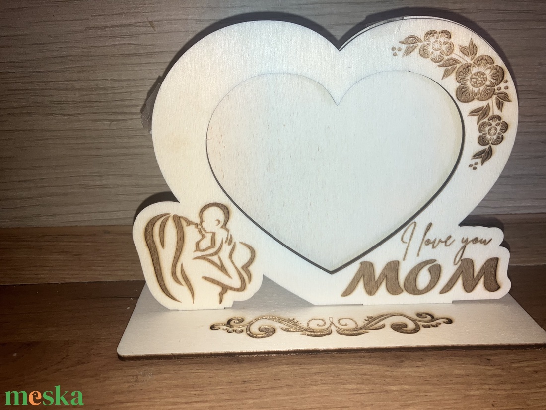 Fából k�szült képkeret, anya, anyáknapja  - otthon & életmód - dekoráció - kép & falikép - képkeret - Meska.hu